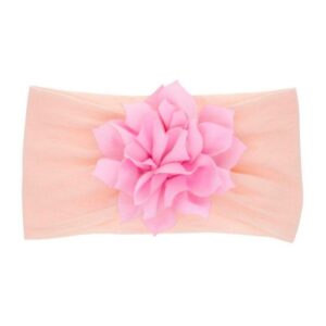 Bandeau Bébé Fille Flavie Le Bandeau Français | Bandeau Cheveux Femme <p>Ajoutez une touche de charmant floral à la tenue de votre petite avec le bandeau bébé Flavie. Conçu pour être doux, extensible et fabriqué à la main, ce bandeau est parfait pour ensoleiller son look.</p>
<h2>Détails du bandeau bébé à fleur</h2>
<ul> <li><strong>Type :</strong> Bandeau pour bébé à fleur.</li> <li><strong>Fabrication :</strong> Fait main.</li> <li><strong>Taille extensible :</strong> 16 cm x 8.5 cm</li> <li><strong>Composition :</strong> Nylon.</li> <li><span><strong>Disponible en 6 variantes :</strong> Blanc, rose clair, rose, mauve, gris souris et bleu marine.</span></li>
</ul>