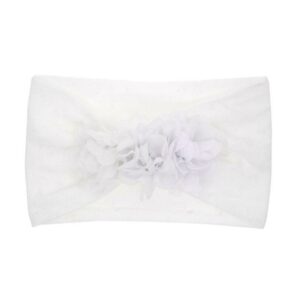 Bandeau Bébé Fille Lalie Le Bandeau Français | Bandeau Cheveux Femme <p>Apportez une touche de charme à la coiffure de votre petite princesse avec le bandeau bébé Lalie. Doté d'une double fleur centrée, ce charmant accessoire est disponible en plusieurs coloris pour s'adapter à tous les looks.</p>
<h2>Détails du bandeau bébé à fleur Lalie</h2>
<ul> <li><strong>Type :</strong> Bandeau pour bébé fille à double fleur.</li> <li><strong>Taille :</strong> 16 cm Longueur x 8.5 cm Largeur.</li> <li><strong>Composition :</strong> Nylon.</li> <li><strong>Disponible en 6 couleurs :</strong> Mauve, rose poudre, pêche, blanc, gris souris et vert.</li>
</ul>