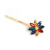 Barrette Fleur Swann Le Bandeau Français | Bandeau Cheveux Femme <p>Sortez avec look original grâce á cette barrette Ananas Kaili, une véritable pièce de joaillerie pour cheveux. Son design tropical en cristal, avec des accents de jaune et de vert, apporte une touche de soleil à chaque coiffure.</p>
<h2>Détails de la barrette Ananas Kaili</h2>
<p>Barrette à cheveux design Ananas.</p>
<ul> <li><strong>Type :</strong> Barrette cheveux à épingle.</li> <li><strong>Finition :</strong> Doré.</li>
</ul>